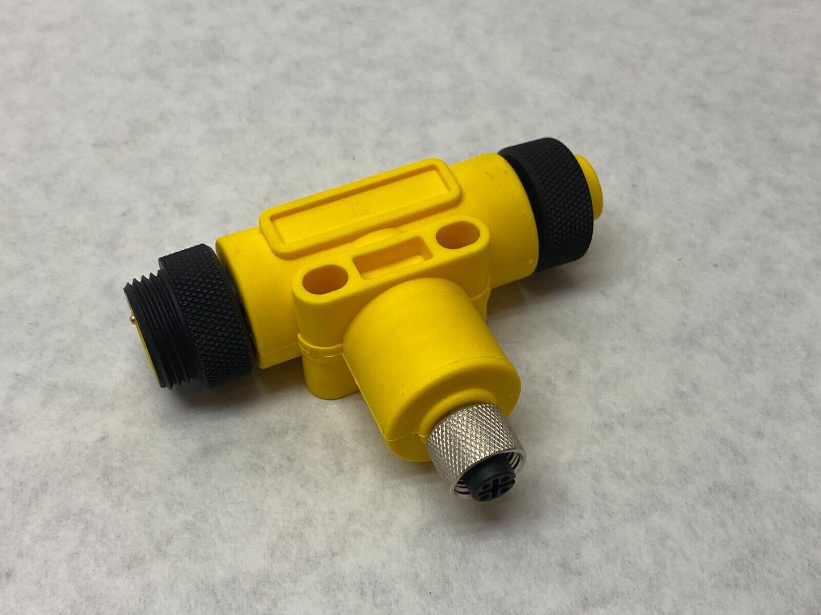 Belden Lumberg 0906 UTP 318 Mini Power Split Tee Tap 4-Poles M12 F to 7/8" M & F - Maverick Industrial Sales