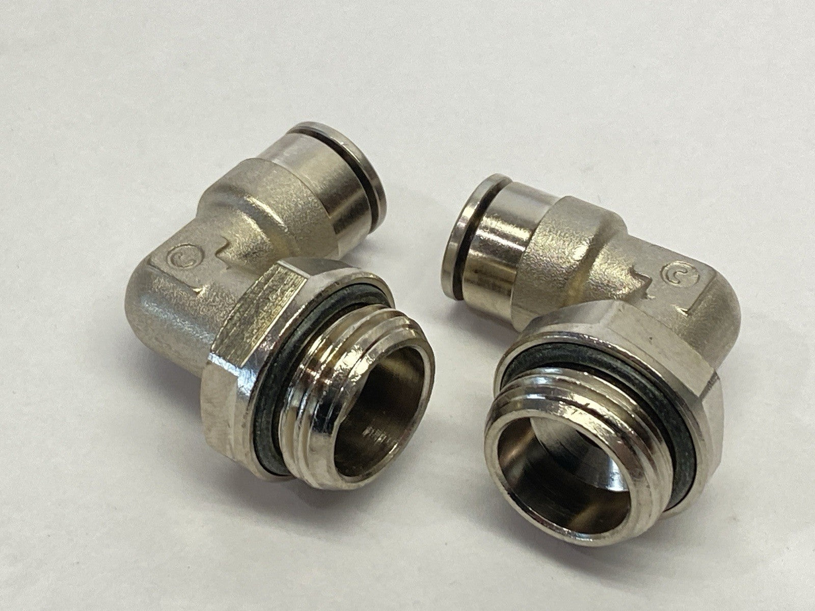 Atlas Copco 0702.0768 Plug-In L Fitting 10-G1/2-A-360 LOT OF 2 - Maverick Industrial Sales