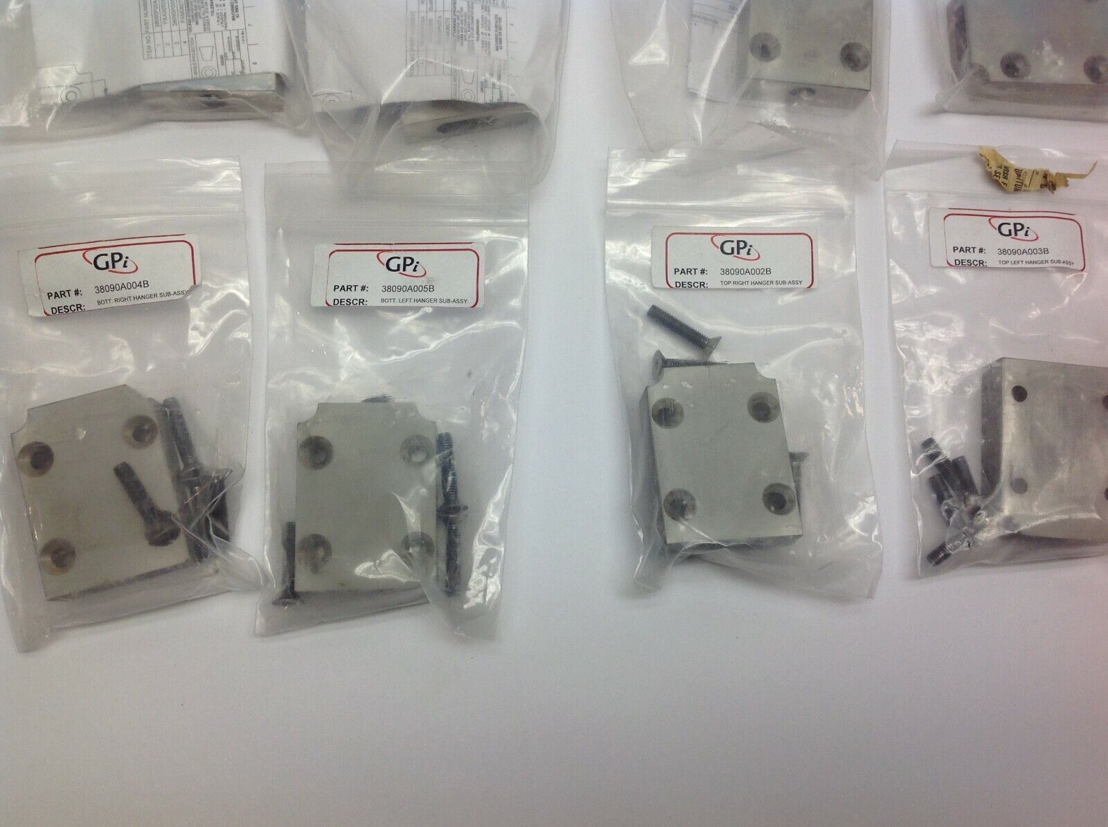 GPi Assorted Hanger Sub-Assembly Plates LOT OF 8 - Maverick Industrial Sales