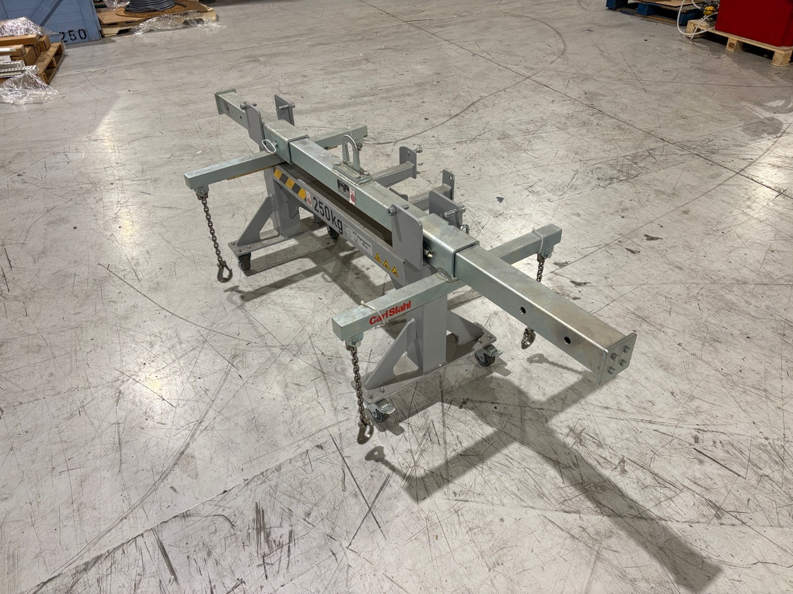 Rigging Adjustable Spreader Bar | Carl Stahl 8702S34 800Kg Adjustable Lifting Spreader Bar and Storage Cradle - Used - Maverick Industrial Sales