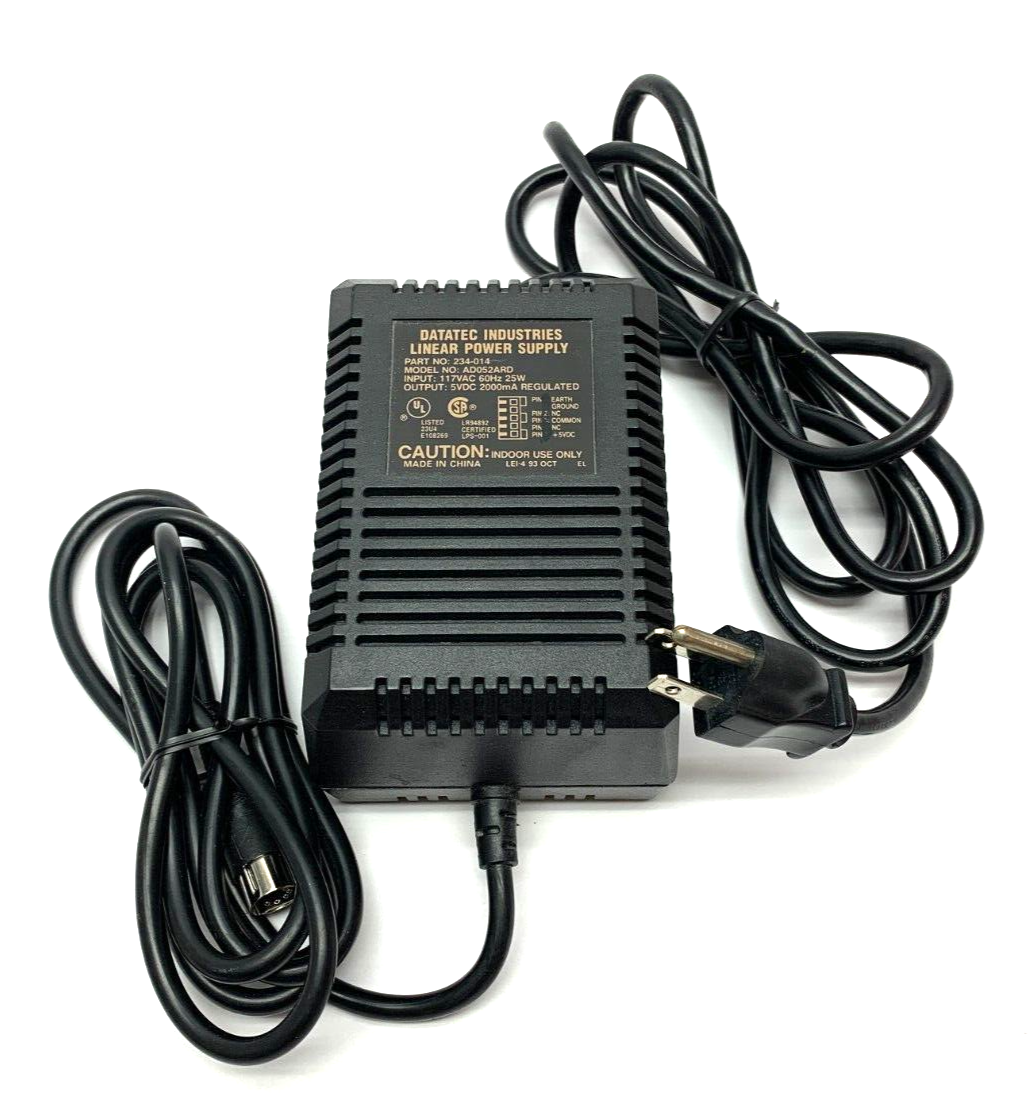 DataTec Industries 234-014 Linear Power Supply 117VAC 60Hz 25W AD052ARD - Maverick Industrial Sales