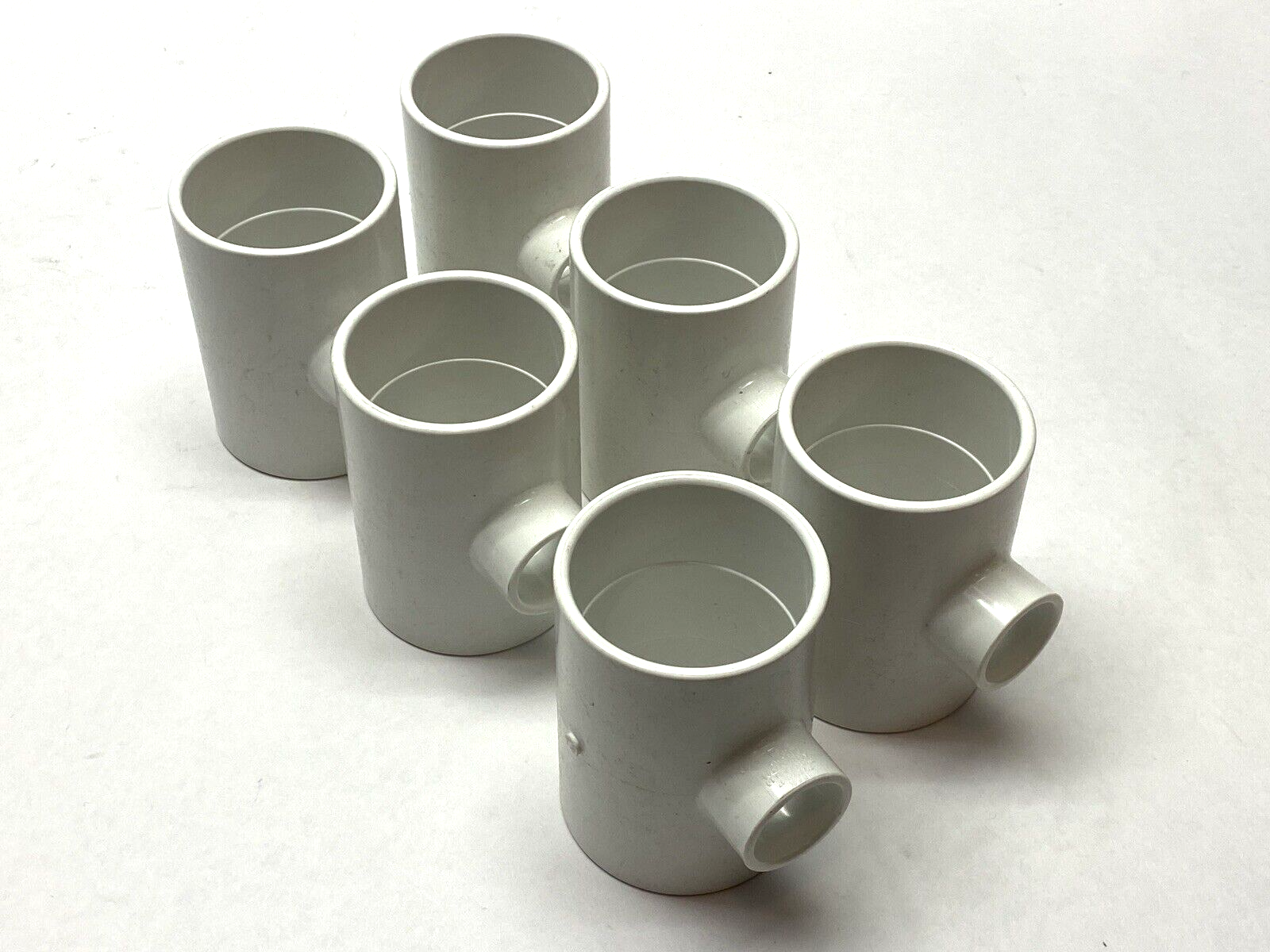 Harrington 401248 Reducing Tee 2" x 3/4" White Schedule 40 PVC LOT OF 6 - Maverick Industrial Sales