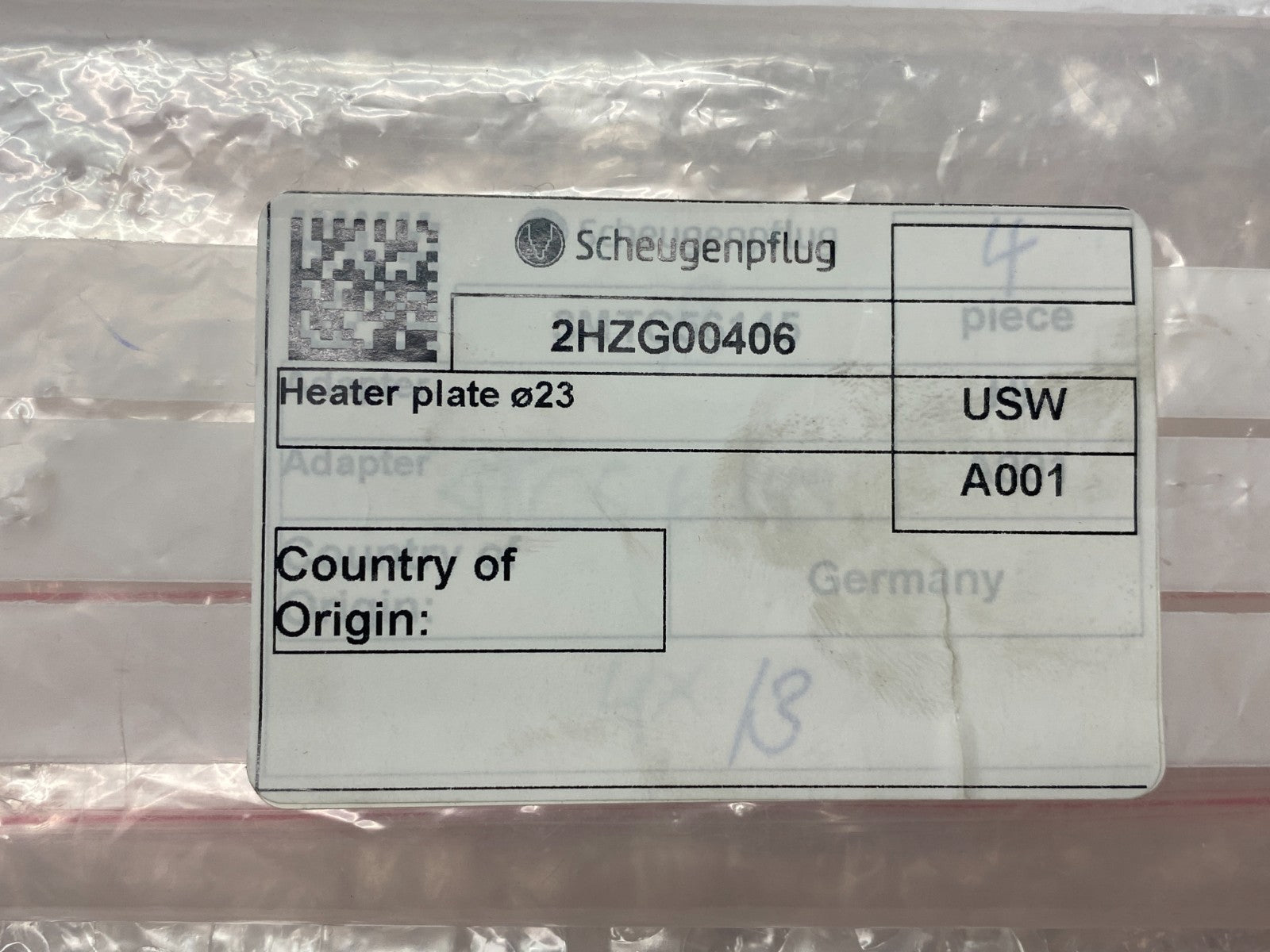 Scheugenpflug 2HZG00406 Heater Plate - Maverick Industrial Sales