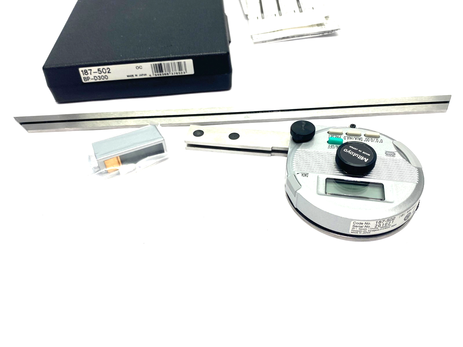 Mitutoyo 187-502 Digimatic Digital Universal Bevel Protractor 300mm BP-D300 - Maverick Industrial Sales