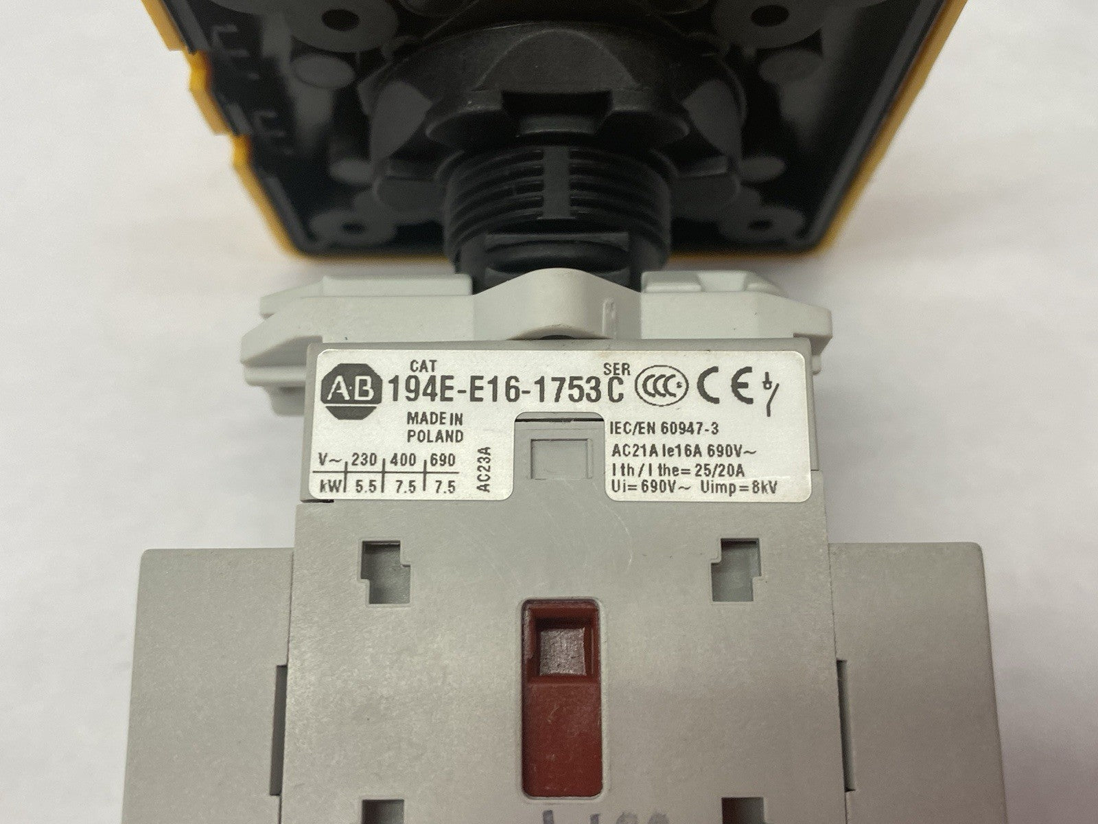 Allen Bradley 194E-E16-1753 Ser. C Disconnect Load Switch 16A - Maverick Industrial Sales