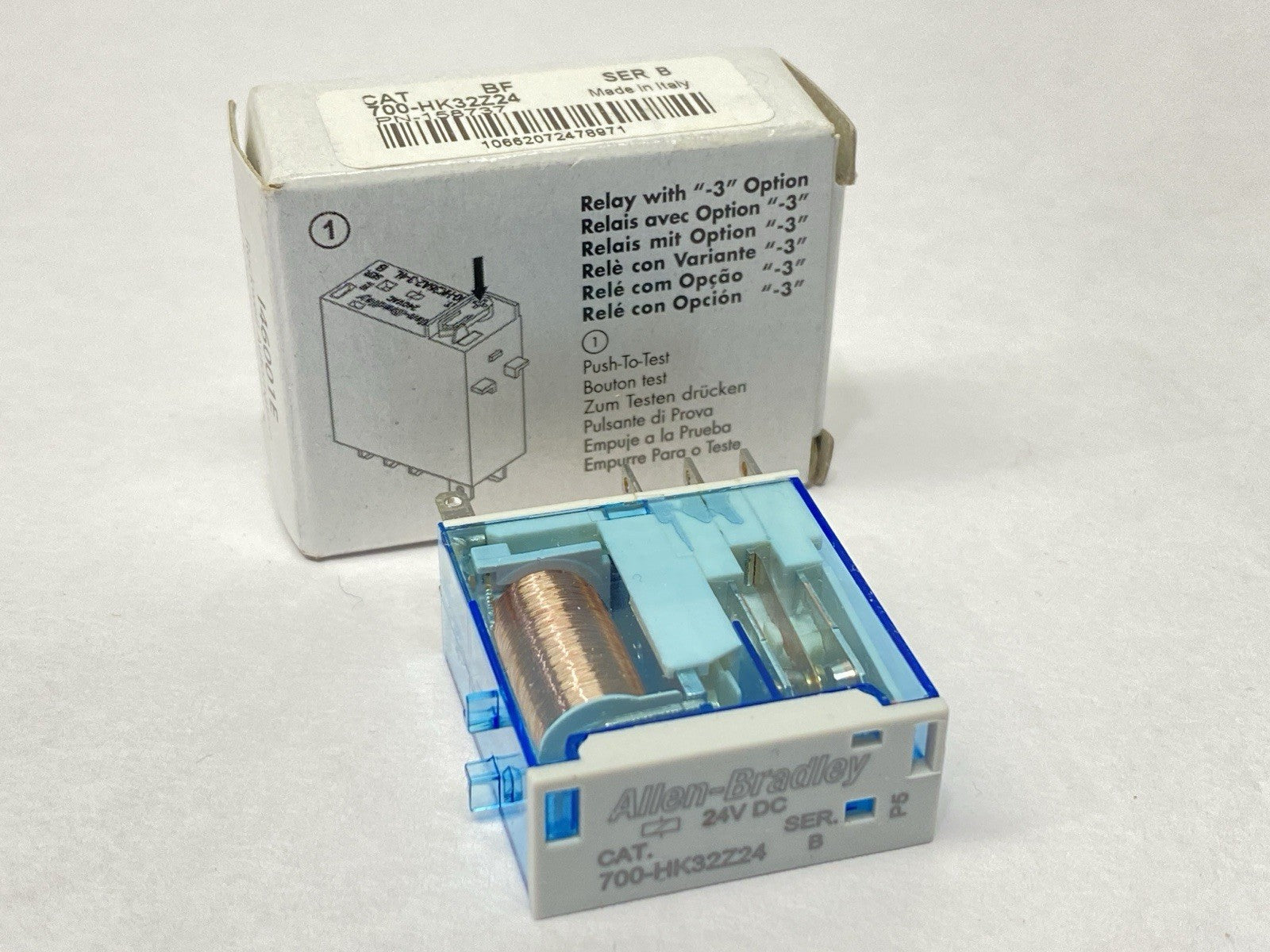 700-HK32Z24 | Allen Bradley Ser B GP Slim Line Relay 8A 24VDC 158737 - New - Maverick Industrial Sales