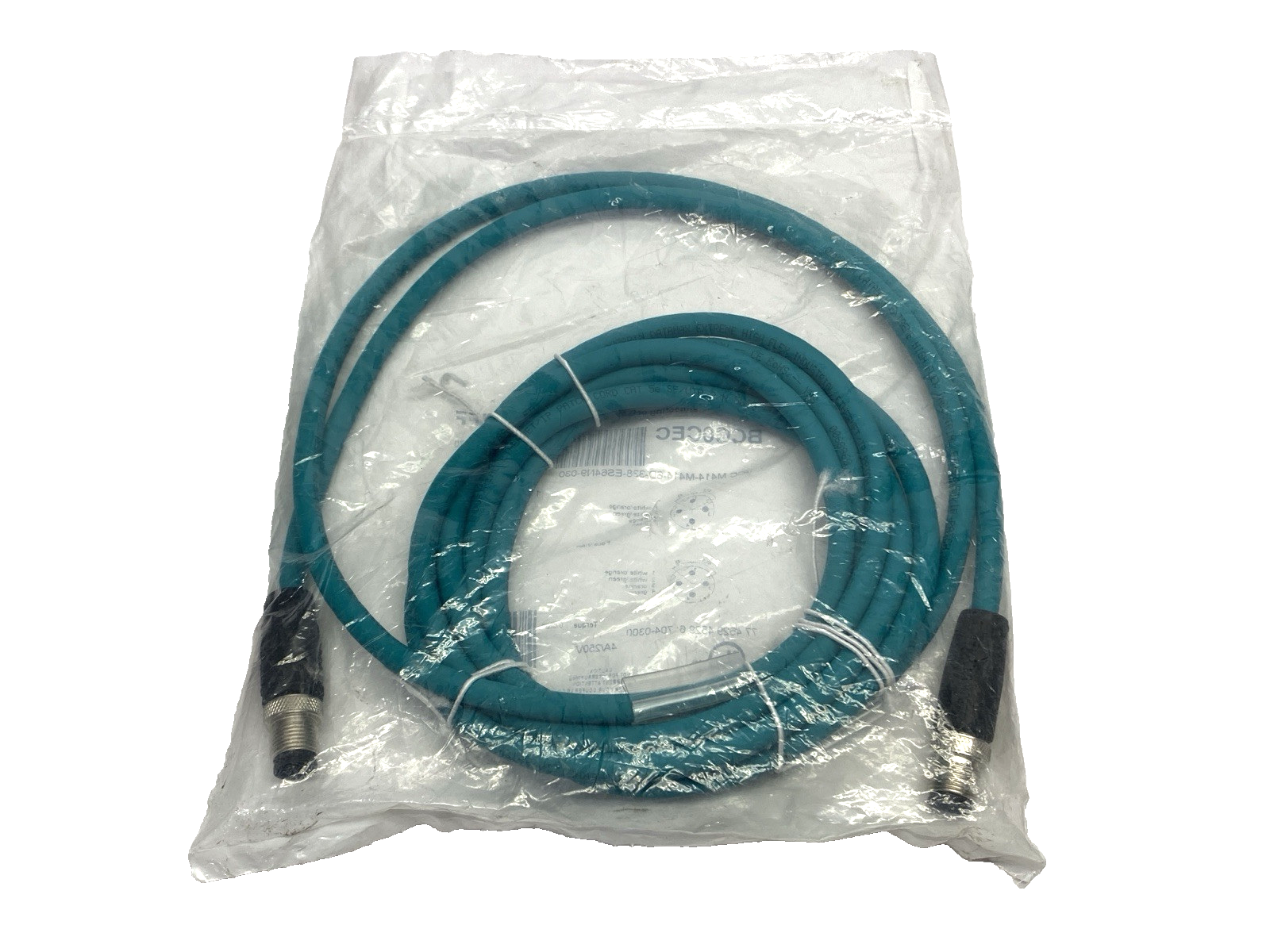 Baluff BCC M414-M414-6D-338-ES64N9-030 Double-Ended M12 Conector Cable BCC0CEC - New - Maverick Industrial Sales