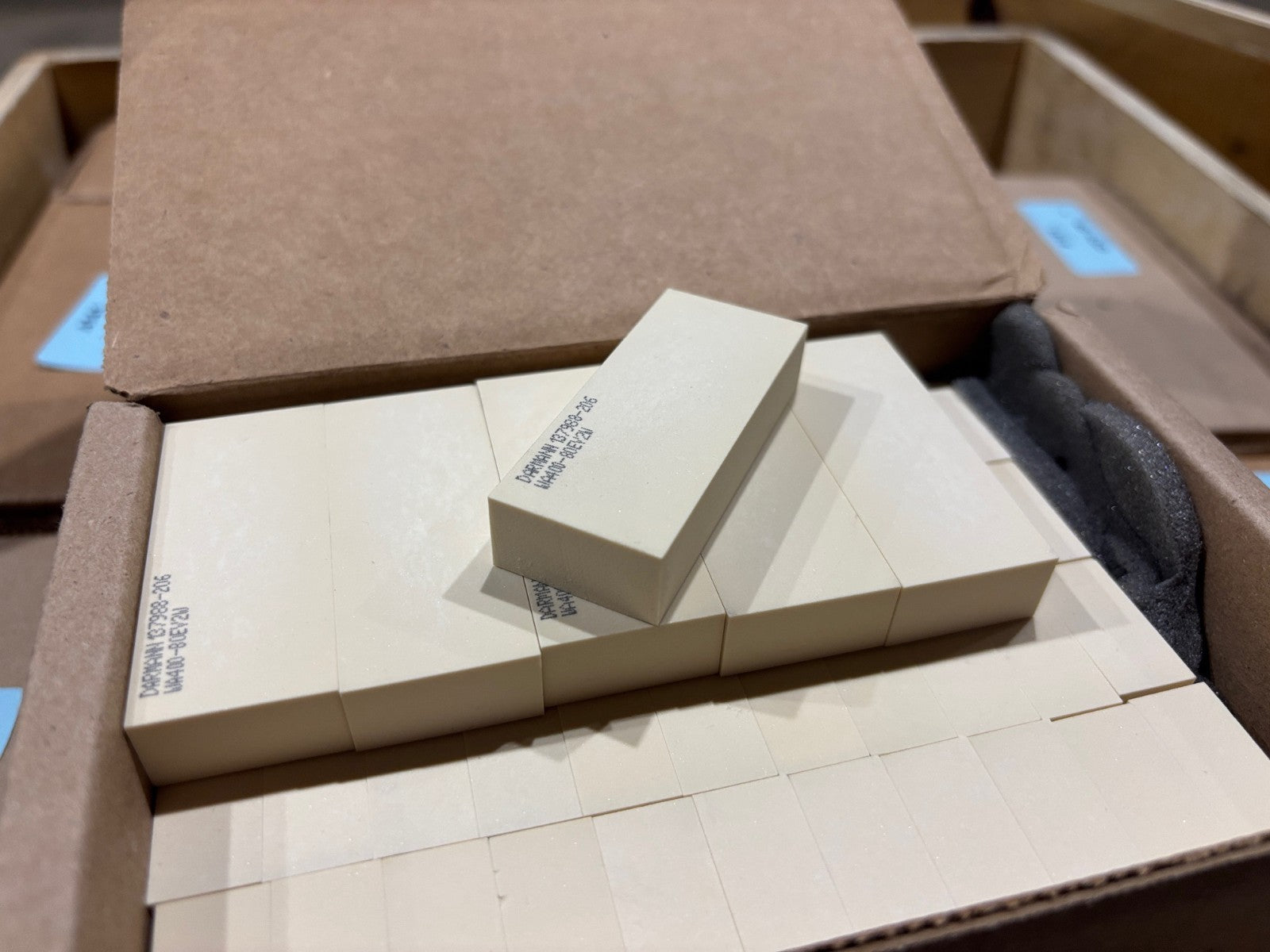 Darmann Abrasive 112231 WA400-80EV2W Polishing Stones, 13x60x25mm, LOT OF 2850 - Maverick Industrial Sales