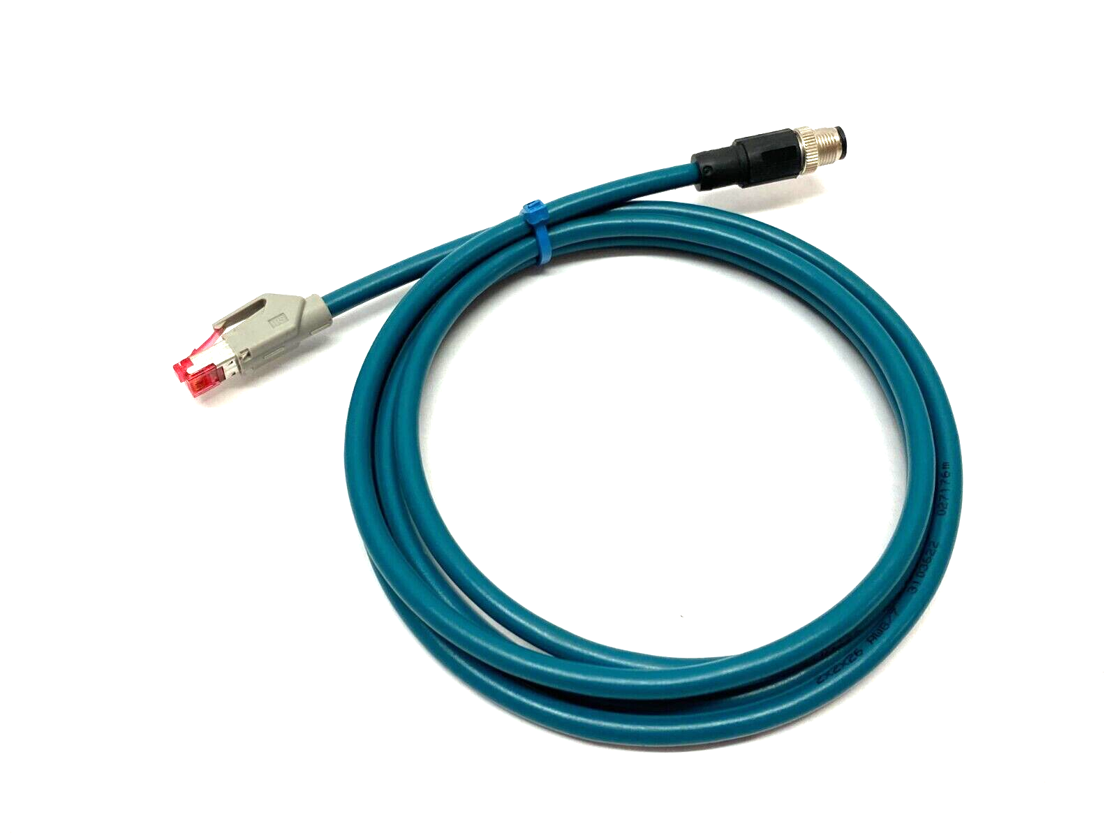 SMC EX9-AC020EN-PSRJ Serial Communication Cable M12 4-Pin Male to RJ45 2m Length - Maverick Industrial Sales