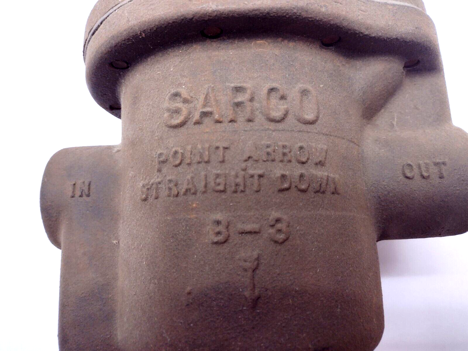 Sarco B3-250 1" Inlet / Outlet 250# A81 Cast Iron Inline Bucket Trap - Maverick Industrial Sales