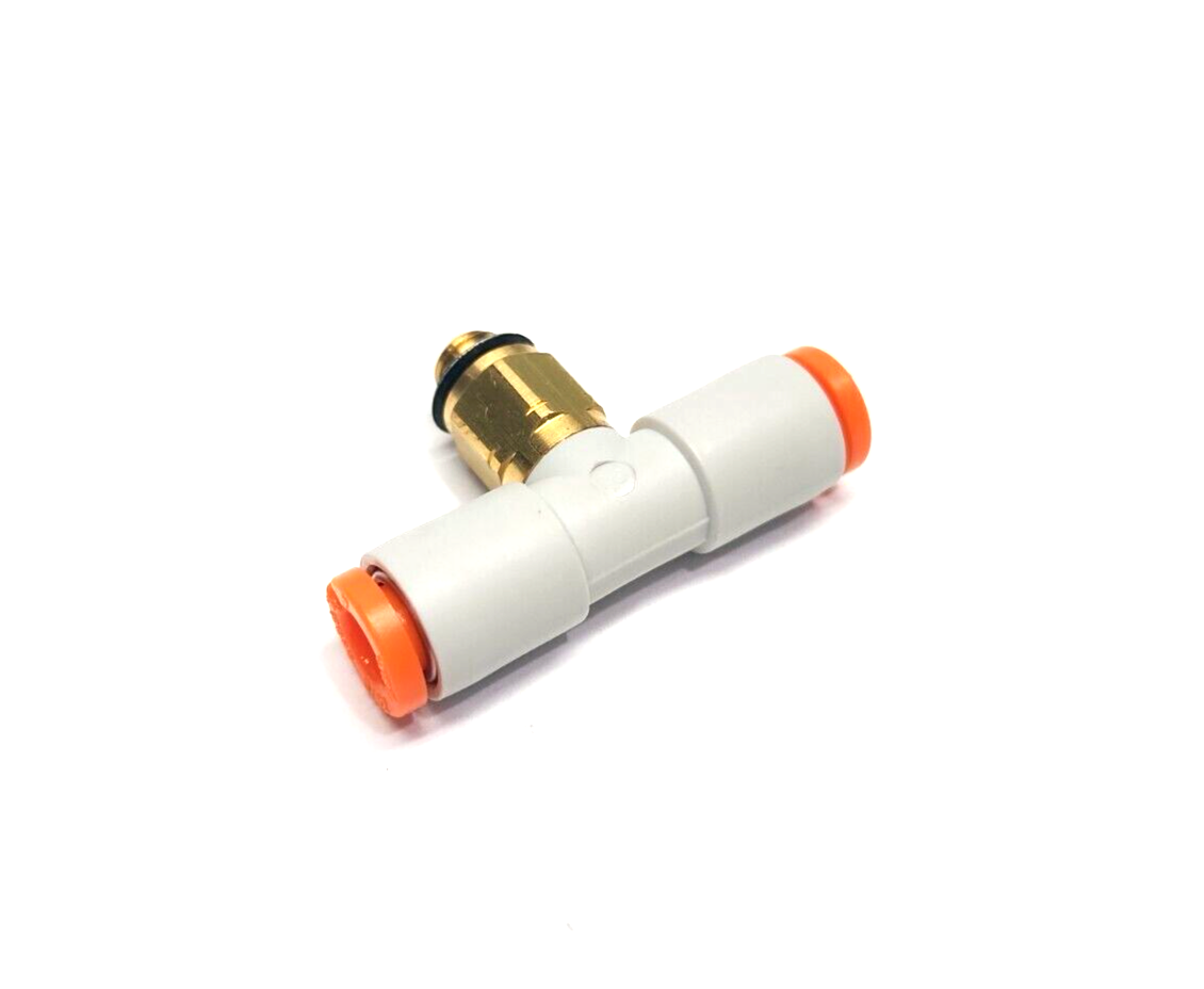 SMC KQ2T03-32A Tee Pneumatic Fitting 5/32" Tube 10-32UNF Male Thread LOT OF 2 - Maverick Industrial Sales