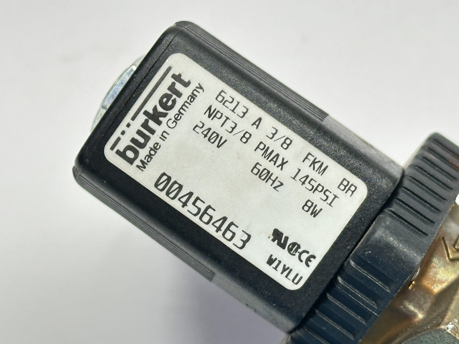 Burkert 00456463 Solenoid Valve 3/8" NPT 240V 8W - Maverick Industrial Sales