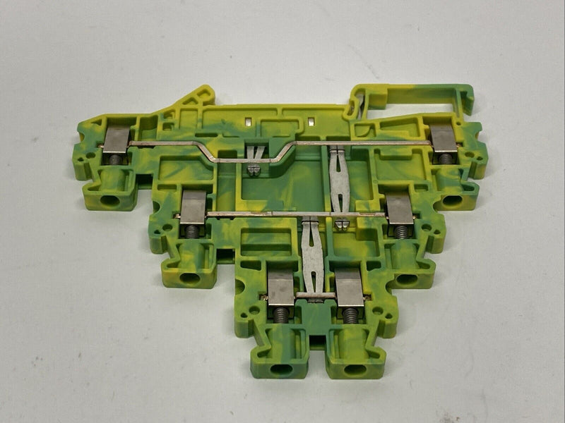 Phoenix Contact UT 2,5-3PE Ground Terminal Block Green/Yellow 3214275 LOT OF 5 - Maverick Industrial Sales