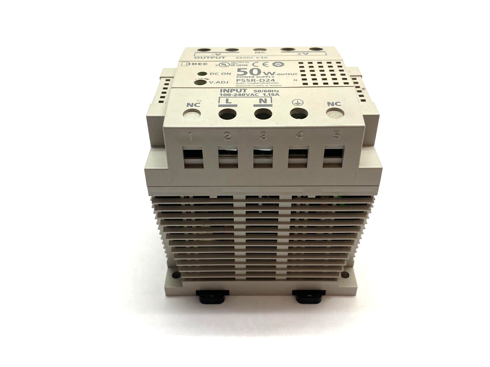 IDEC PS5R-D24 Power Supply AC-DC 24V 2.1A 85-264V DIN Rail Mount - Maverick Industrial Sales