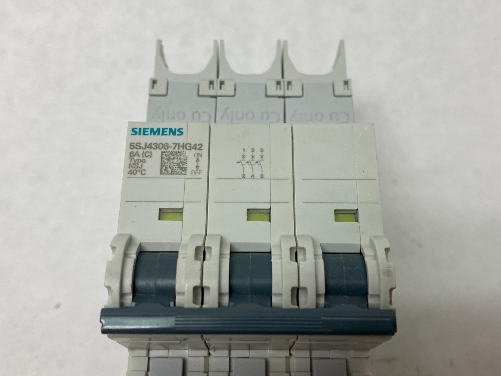 Siemens 5SJ4306-7HG42 Miniature Circuit Breaker 3-Pole 6A Type NSJ - Maverick Industrial Sales