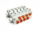 SMC SS5Y5-41-04-N7 SY500 Series Base Mounted Manifold 4-Station 1/4" - Maverick Industrial Sales