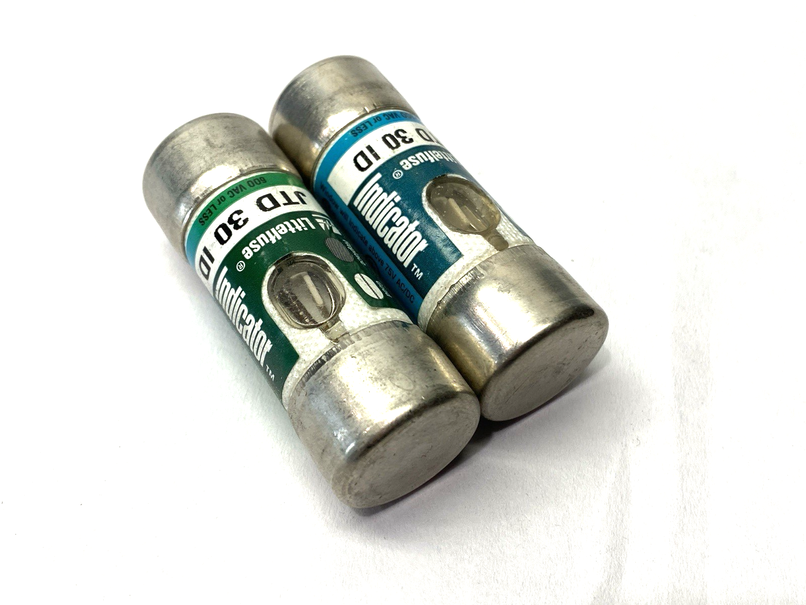 Littelfuse JTD30ID Time Delay Indicator Fuse Class J 600VAC 30A LOT OF 2 - Maverick Industrial Sales