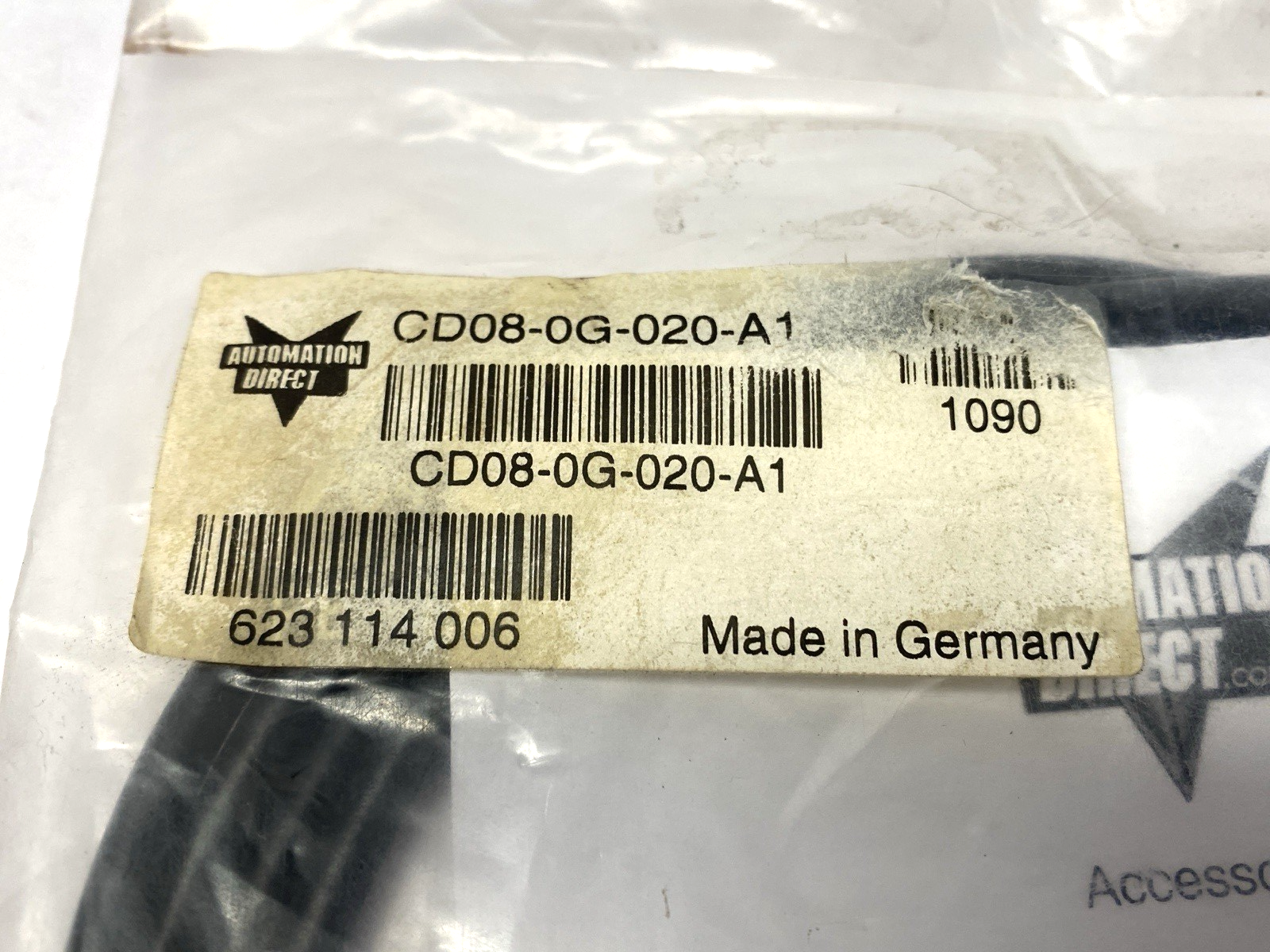 CD08-0G-020-A1 | AutomationDirect Single Ended Connector Cable M8 2m - New - Maverick Industrial Sales