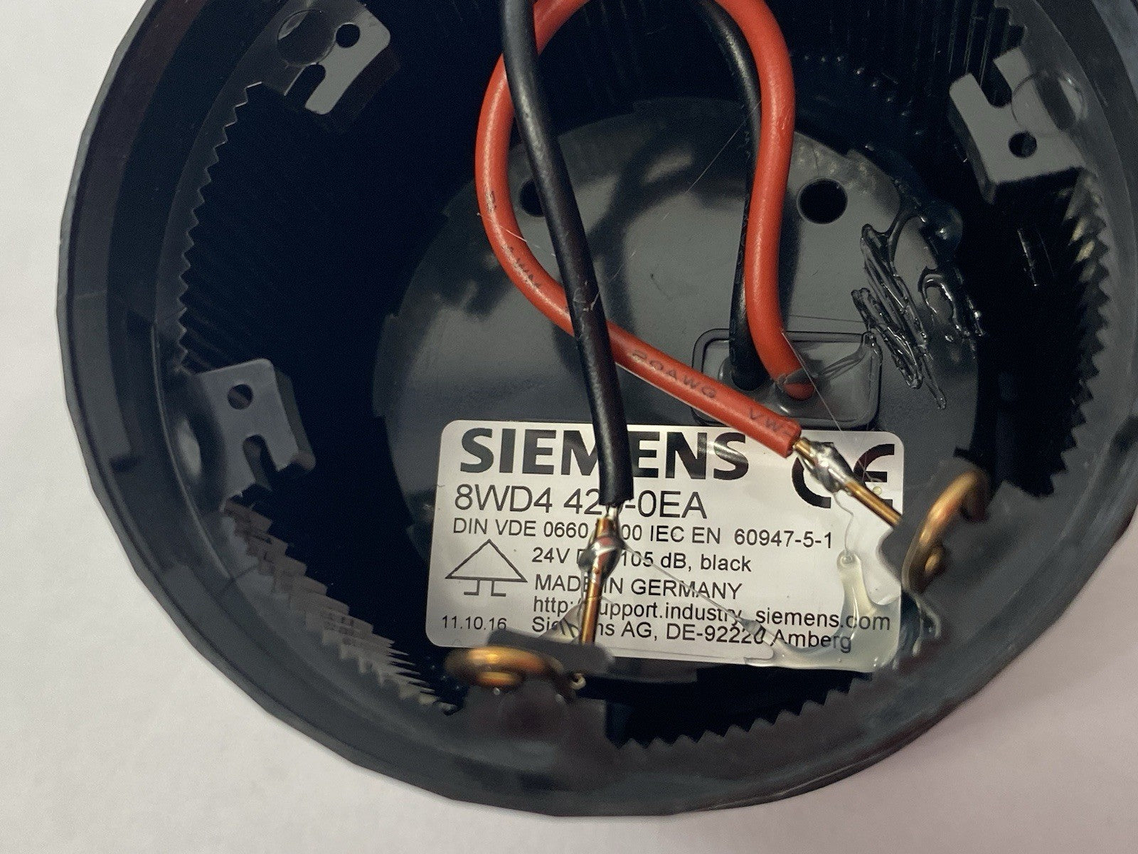 Siemens 8WD4420-0EA SIRIUS Siren Element Continuous/Alternating Tone - Maverick Industrial Sales