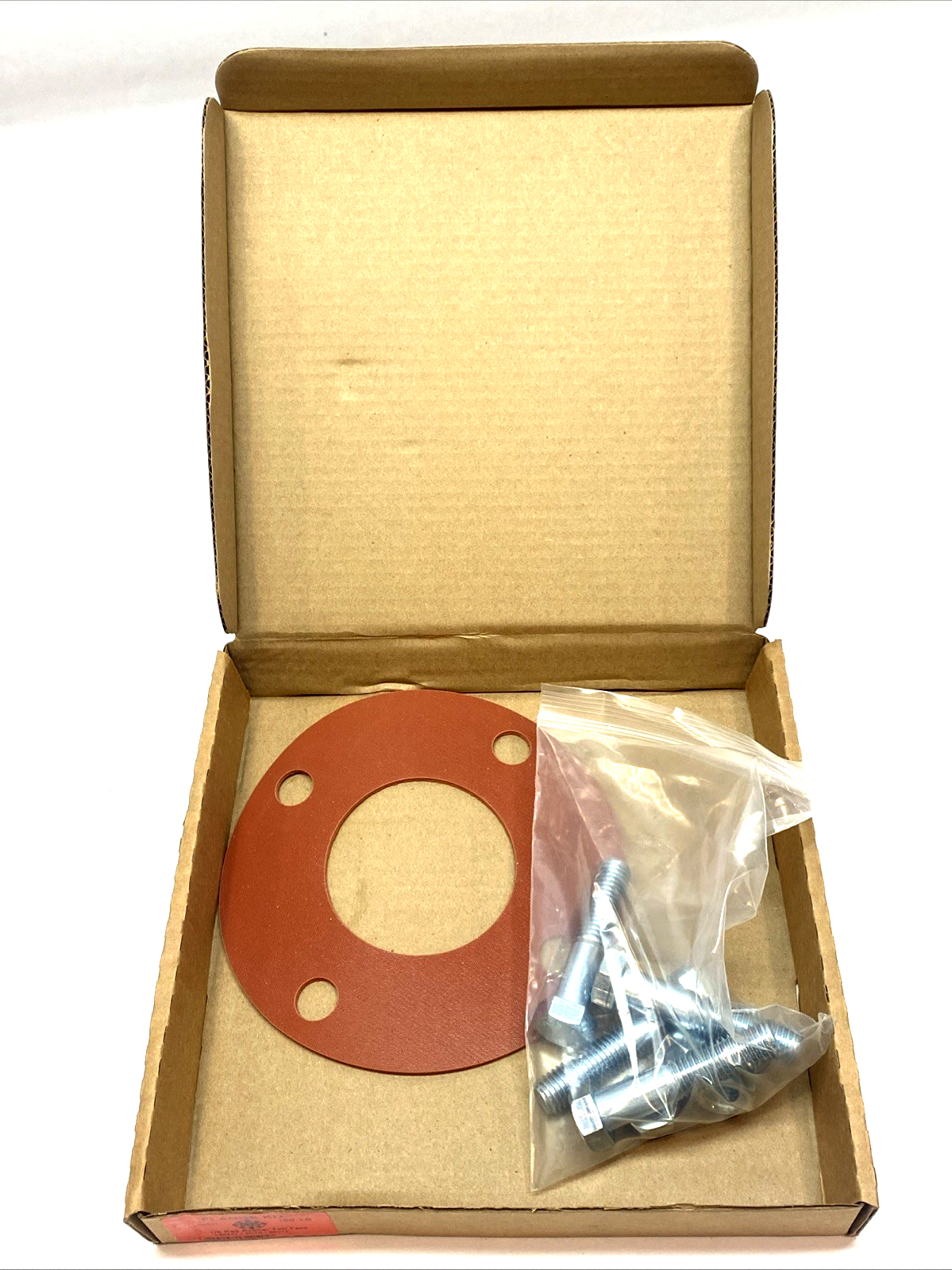 Flange Kit 3" 1/8th Red Rubber Full Face Gasket w/Bolt Pack - New - Maverick Industrial Sales