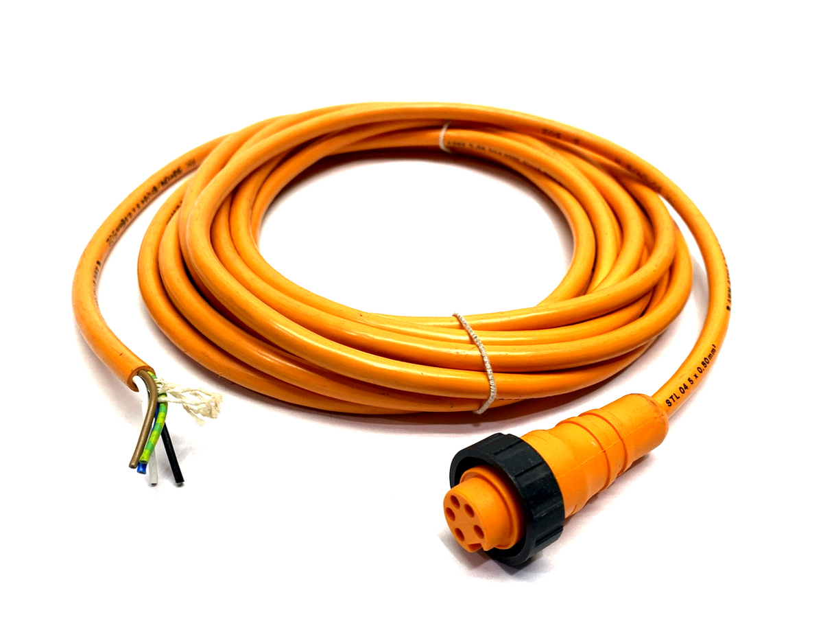 RK 50-04/5 M, 11180, RK50-04/5M | Lumberg RK 50-04/5 M 7/8" Power Single-Ended Cordset Female 5-Pin 5m 11180 - New – Open box - Maverick Industrial Sales