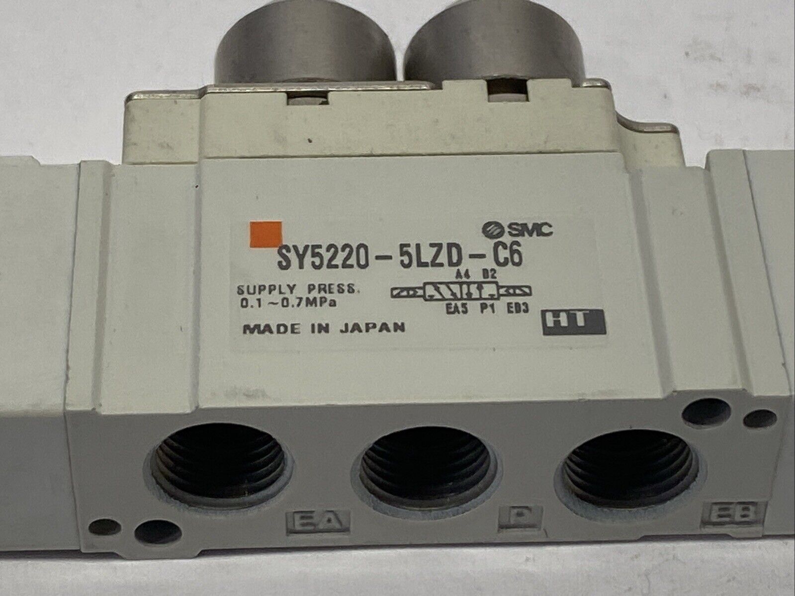 SMC SY5220-5LZD-C6 Pneumatic Solenoid Valve 5-Port Solenoid 24VDC - Maverick Industrial Sales