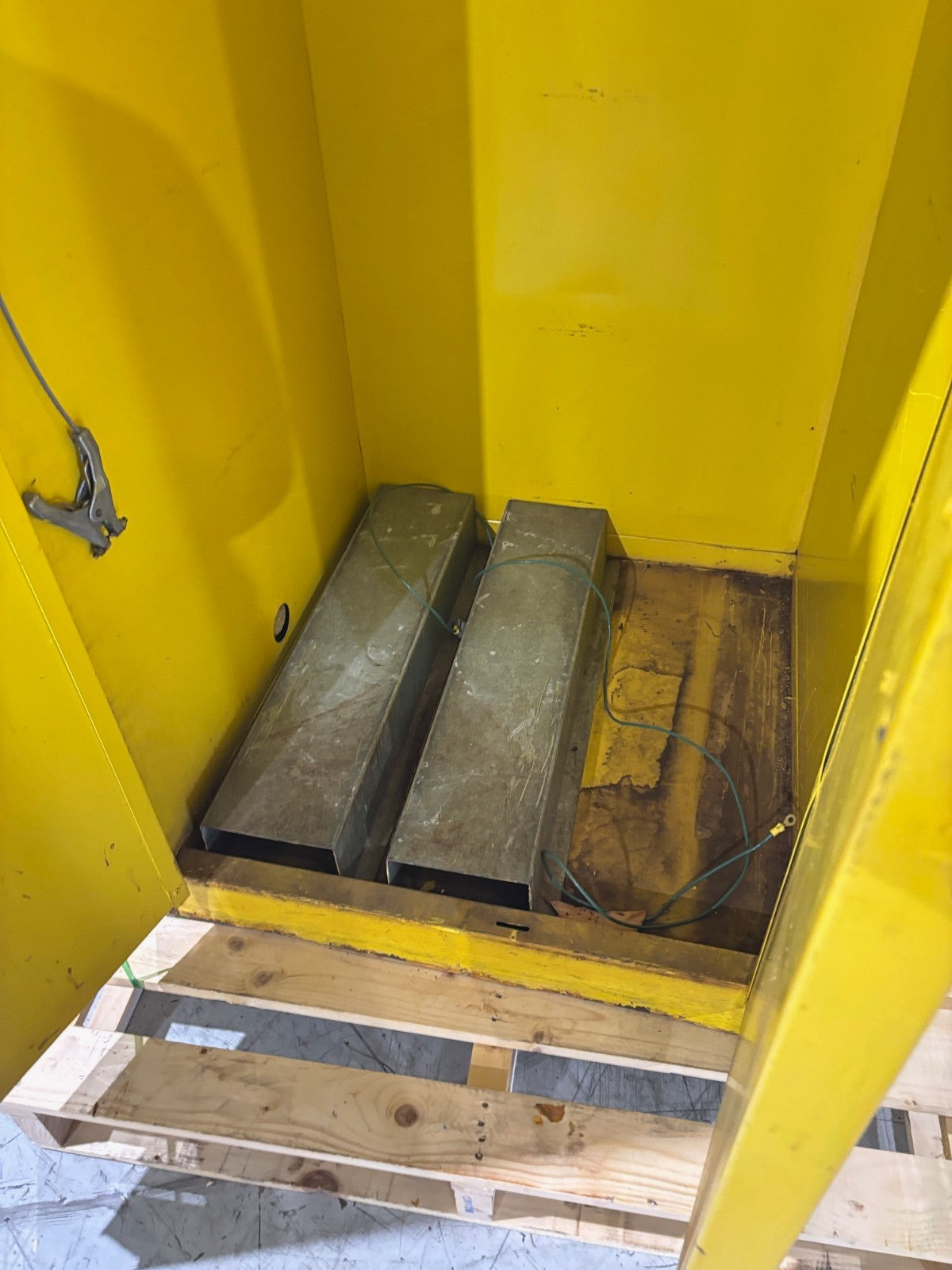 Flammable Liquid Storage Cabinet, Safety Yellow, 31.5"x31.5"x65" No Key - Maverick Industrial Sales
