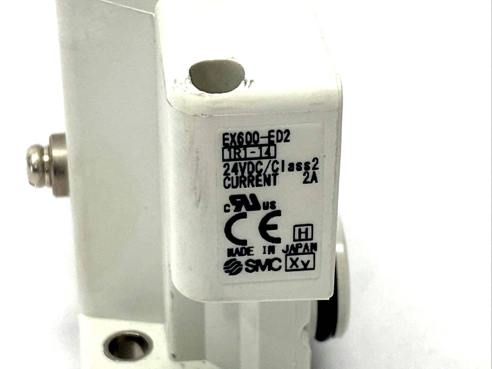 SMC EX600-ED2 Serial Interface Unit End Plate M12 5-Pin Male & Female, D-Side - Maverick Industrial Sales