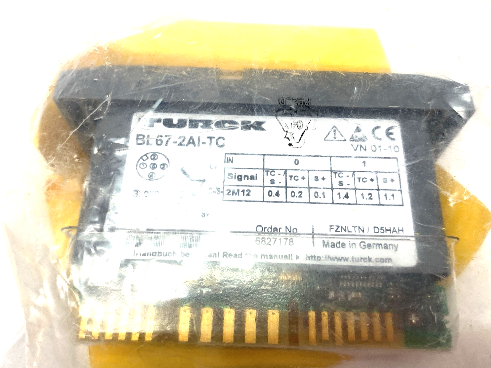 BL67-2AI-TC | Turck Electronic Thermoelement 2 Analog Input Module 6827178 - New - Maverick Industrial Sales