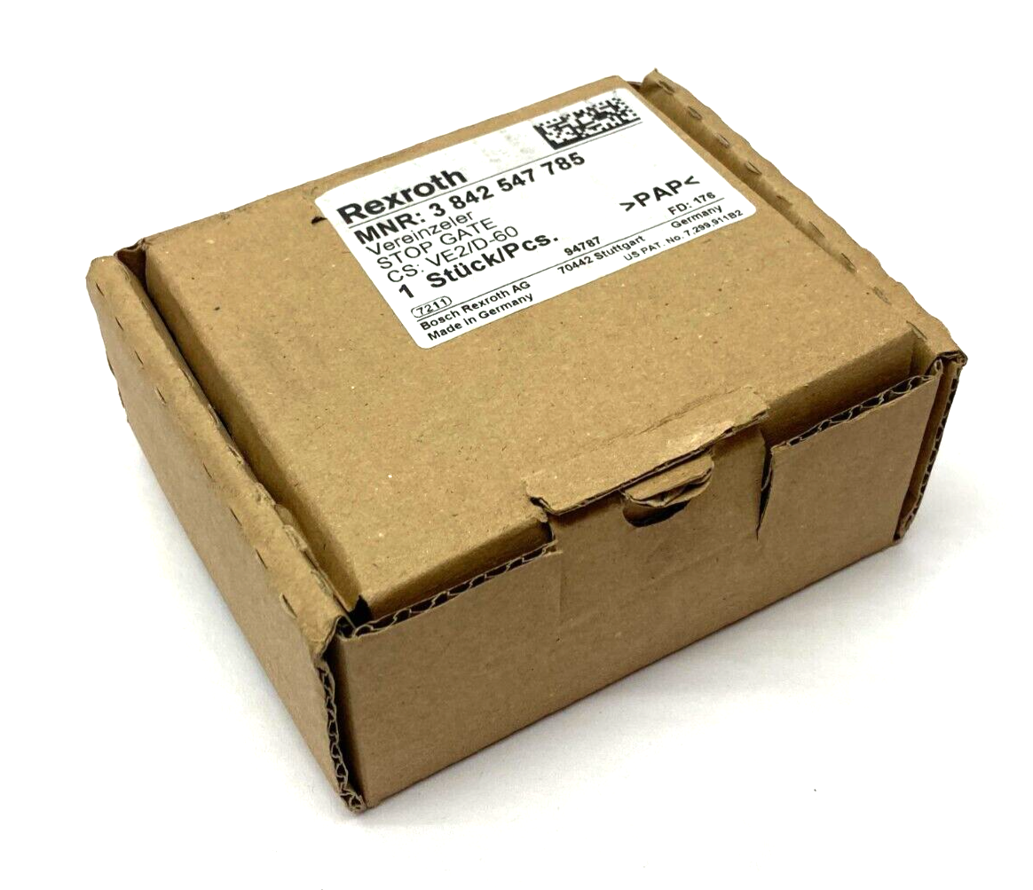 Bosch Rexroth 3842547785 Pneumatic Stop Gate Typ VE2/D-60 - Maverick Industrial Sales