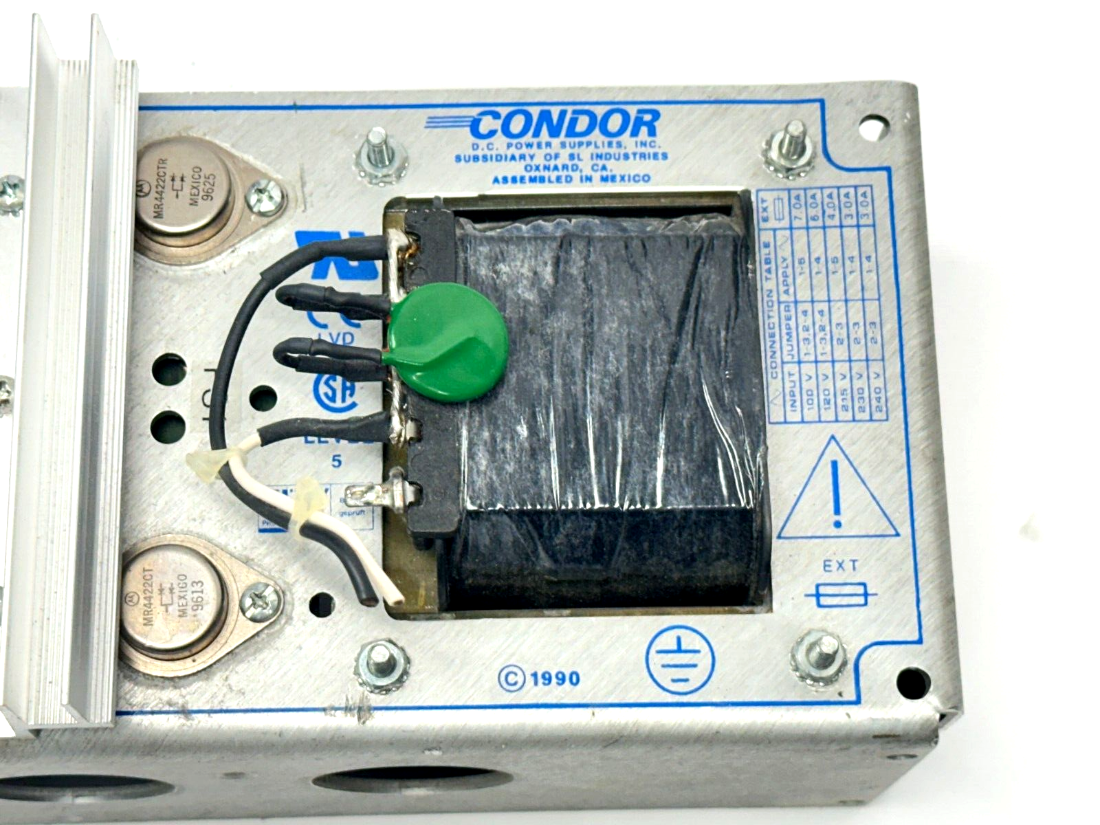 Condor F24-12-A+ Power Supply 230-240V Input / 12A/24V 10A/28V Output - Maverick Industrial Sales