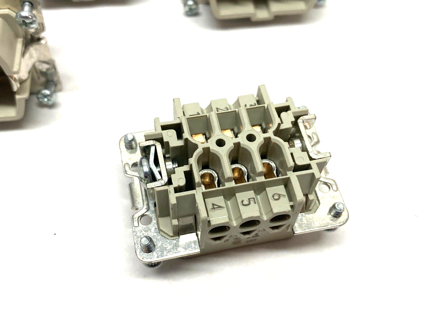 Wieland 70.310.0640.0 Heavy Duty Hood Insert 6+PE Contacts 500V 16A LOT OF 6 - Maverick Industrial Sales