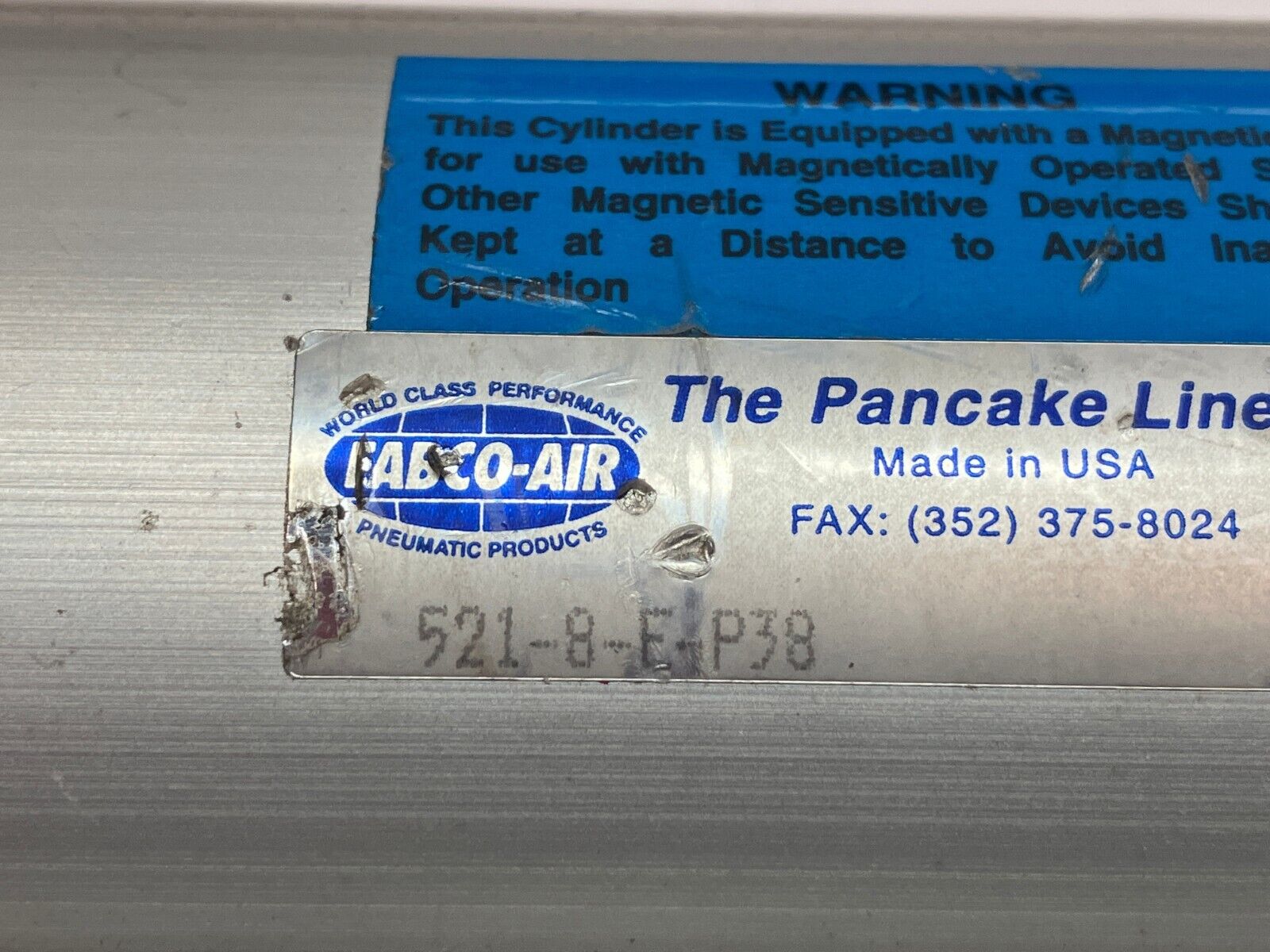 Fabco-Air 521-8-E-P38 Pneumatic Cylinder - Maverick Industrial Sales