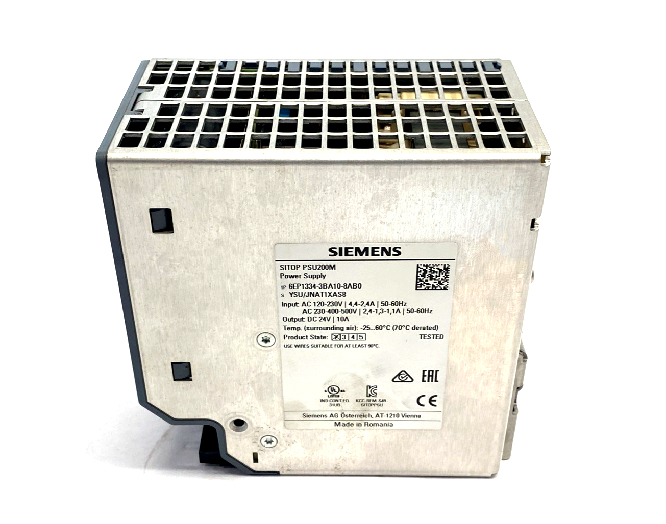6EP1334-3BA10-8AB0 | Siemens SITOP PSU200M Power Supply 10A 24VDC - Used - Maverick Industrial Sales