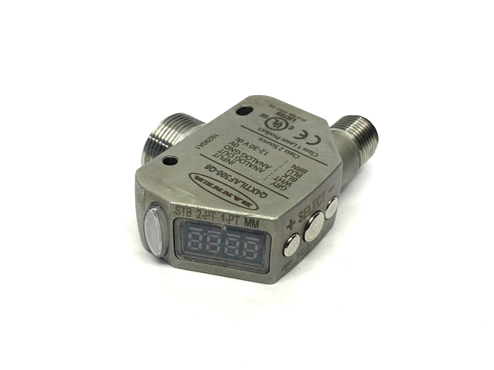 Banner Q4XTILAF300-Q8 Stainless Steel Analog CMOS Laser Sensor 94797 - Maverick Industrial Sales