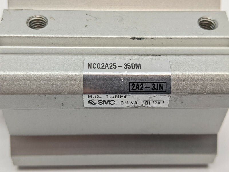 SMC NCQ2A25-35DM Compact Pneumatic Cylinder 25mm Bore 35mm Stroke - Maverick Industrial Sales