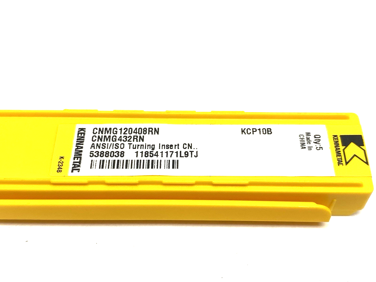 5388038 | Kennametal Kenloc™ CNMG Insert Negative RN, CNMG120408RN PKG OF 5 - New - Maverick Industrial Sales