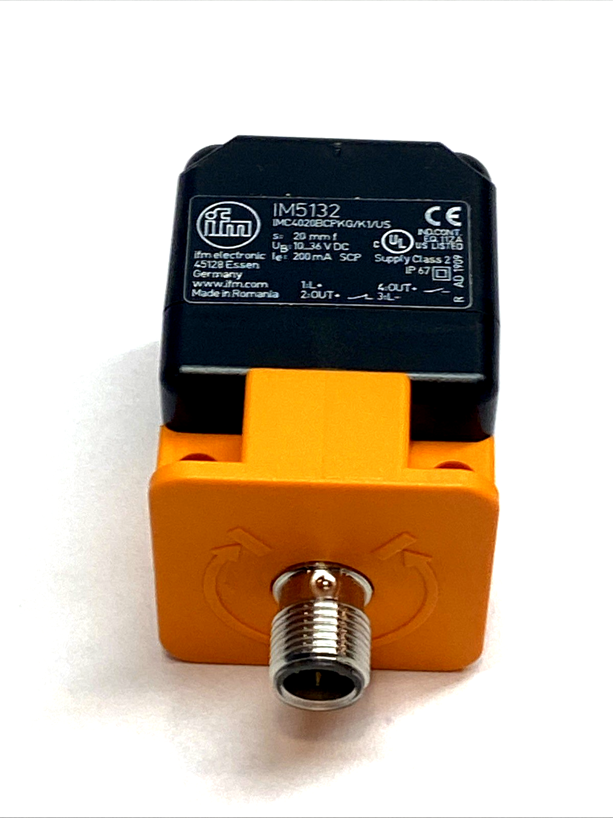 IM5132 | IFM Inductive Sensor 20mm PNP Complementary M12 IP67 - New – Open box - Maverick Industrial Sales
