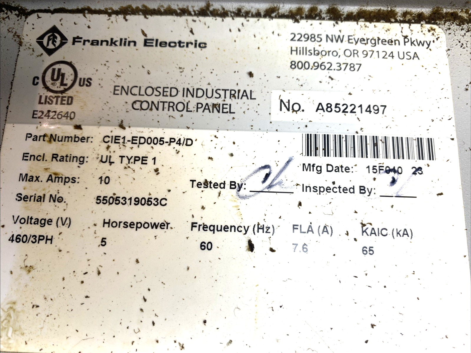 Cerus CI-007-P4 Titan P Series VFD 3 Phase AC NEMA 1 Drive W/ CIE1-ED005-P4/D - Maverick Industrial Sales