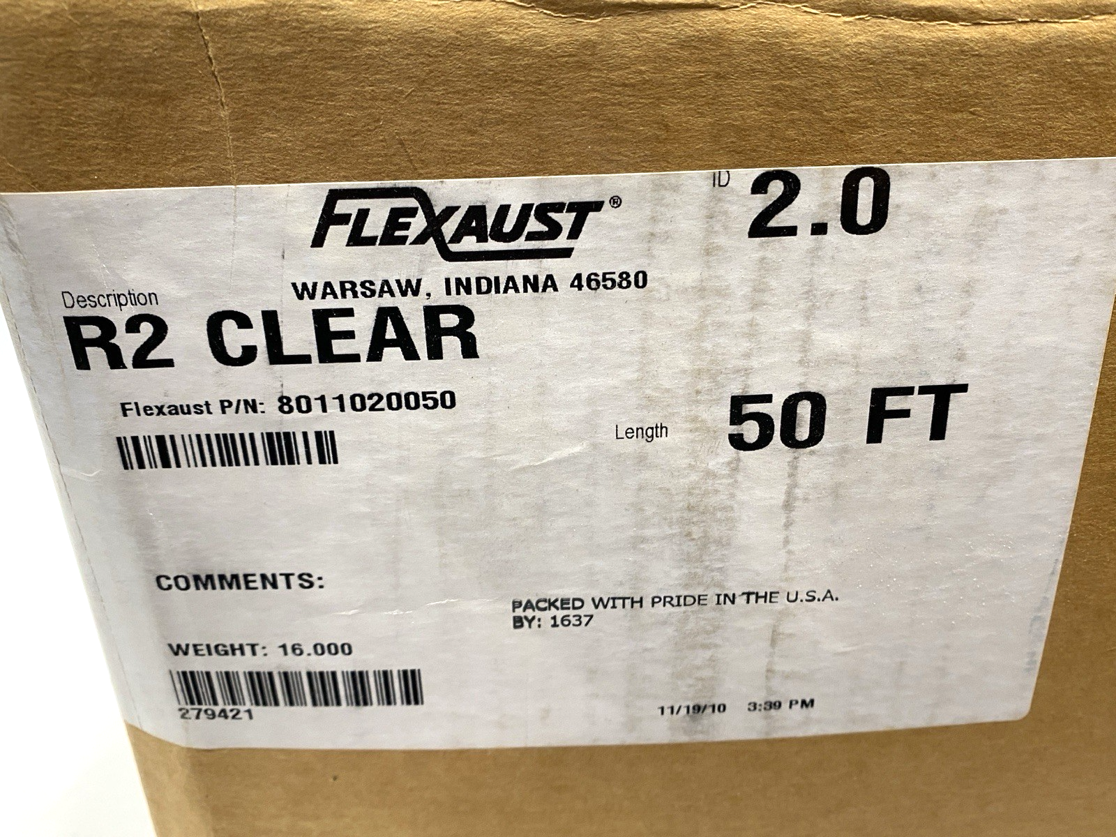 Flexaust 8011020050 Duct Hose for Fumes 50' - Maverick Industrial Sales