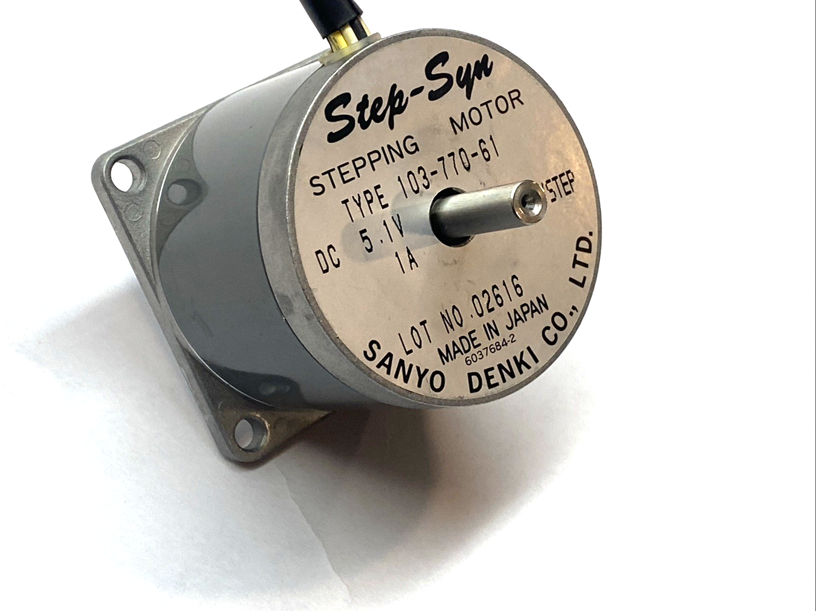 103-770-61 | Sanyo Denki Stepsyn 1.8° Stepper Motor 0.6Nm - Used - Maverick Industrial Sales