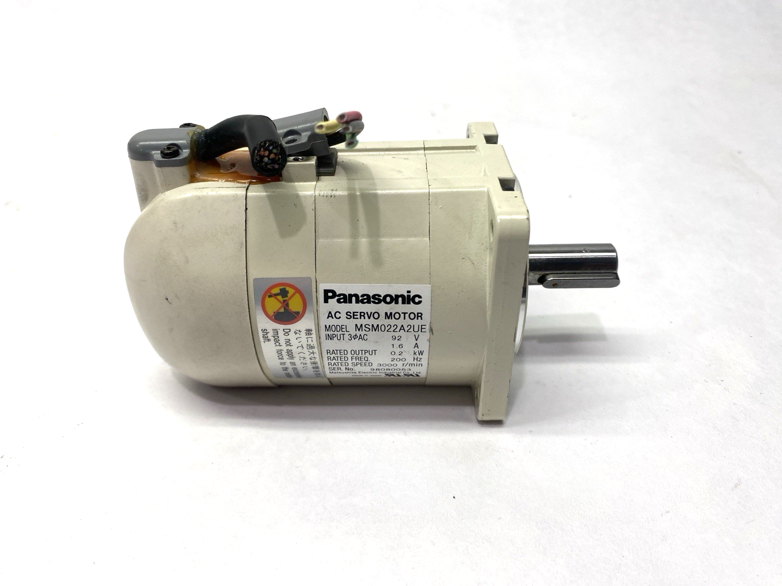 MSM022A2UE | Panasonic AC Servo Motor - For parts or not working - Maverick Industrial Sales