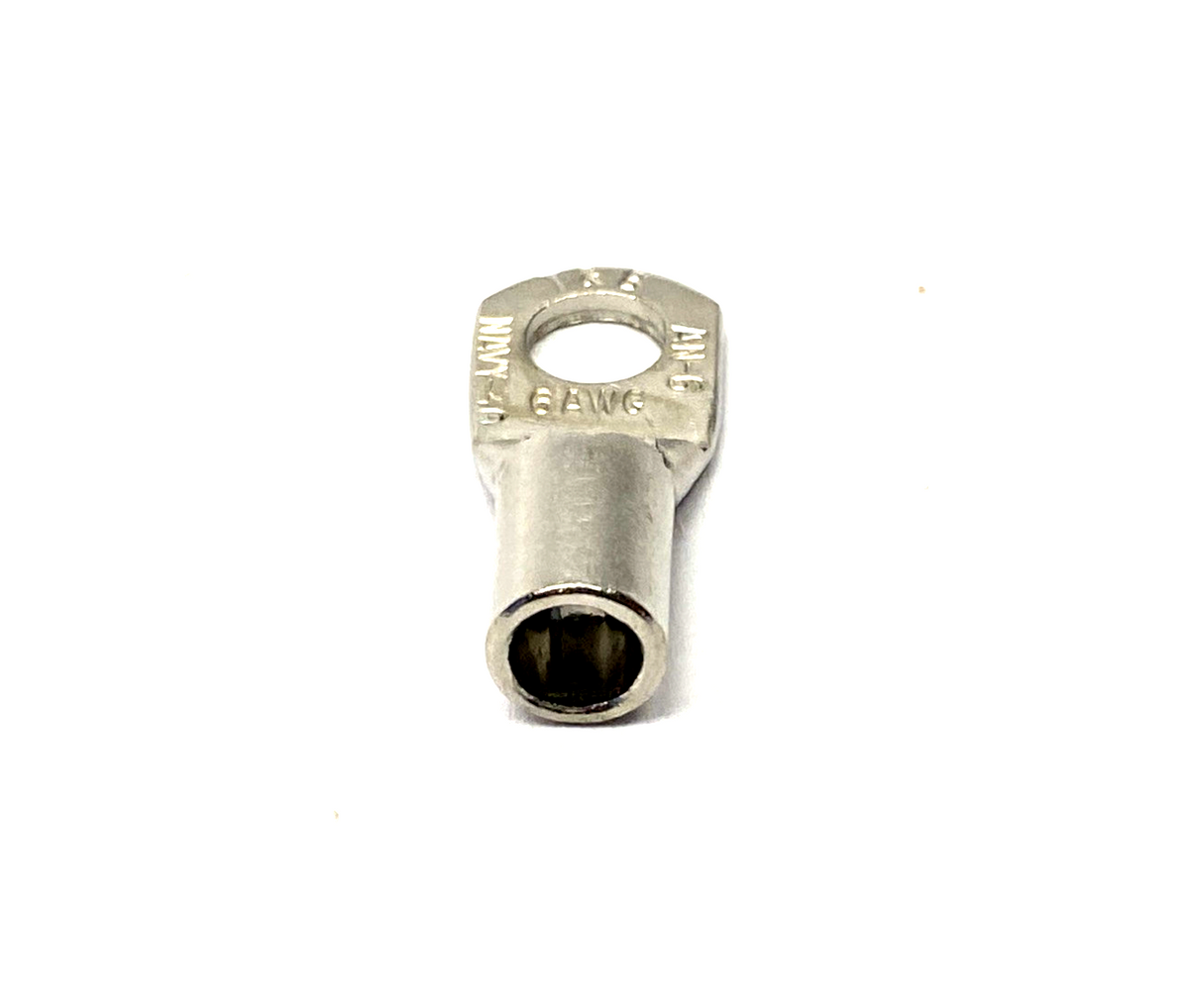 7TAI029980R0143,E10711NP | ABB E10711NP Nickel Plate Ring Terminal 6AWG 1/4" Bolt 7TAI029980R0143 10-PK - New – Open box - Maverick Industrial Sales