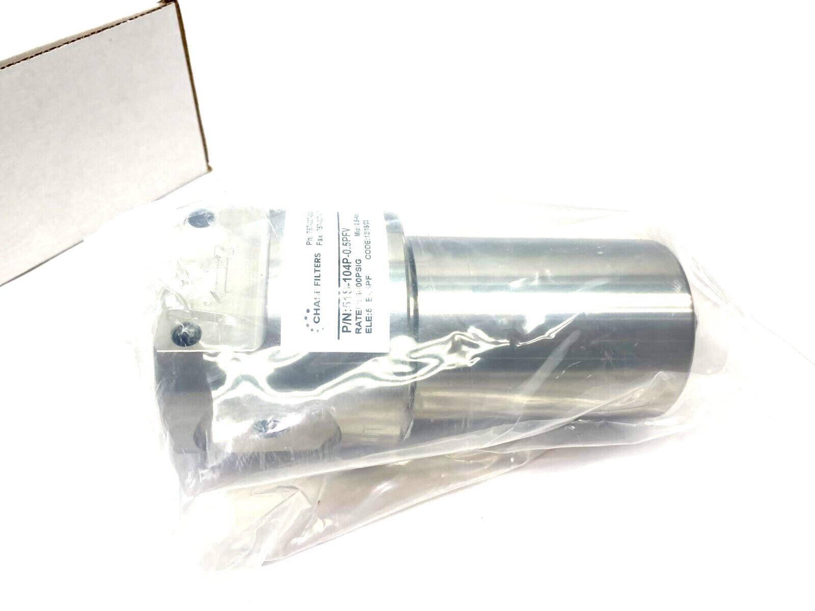 Chase Filters 51S-104P-0.5PFV T-Type Ultra High Pressure Filter 6000PSIG - Maverick Industrial Sales