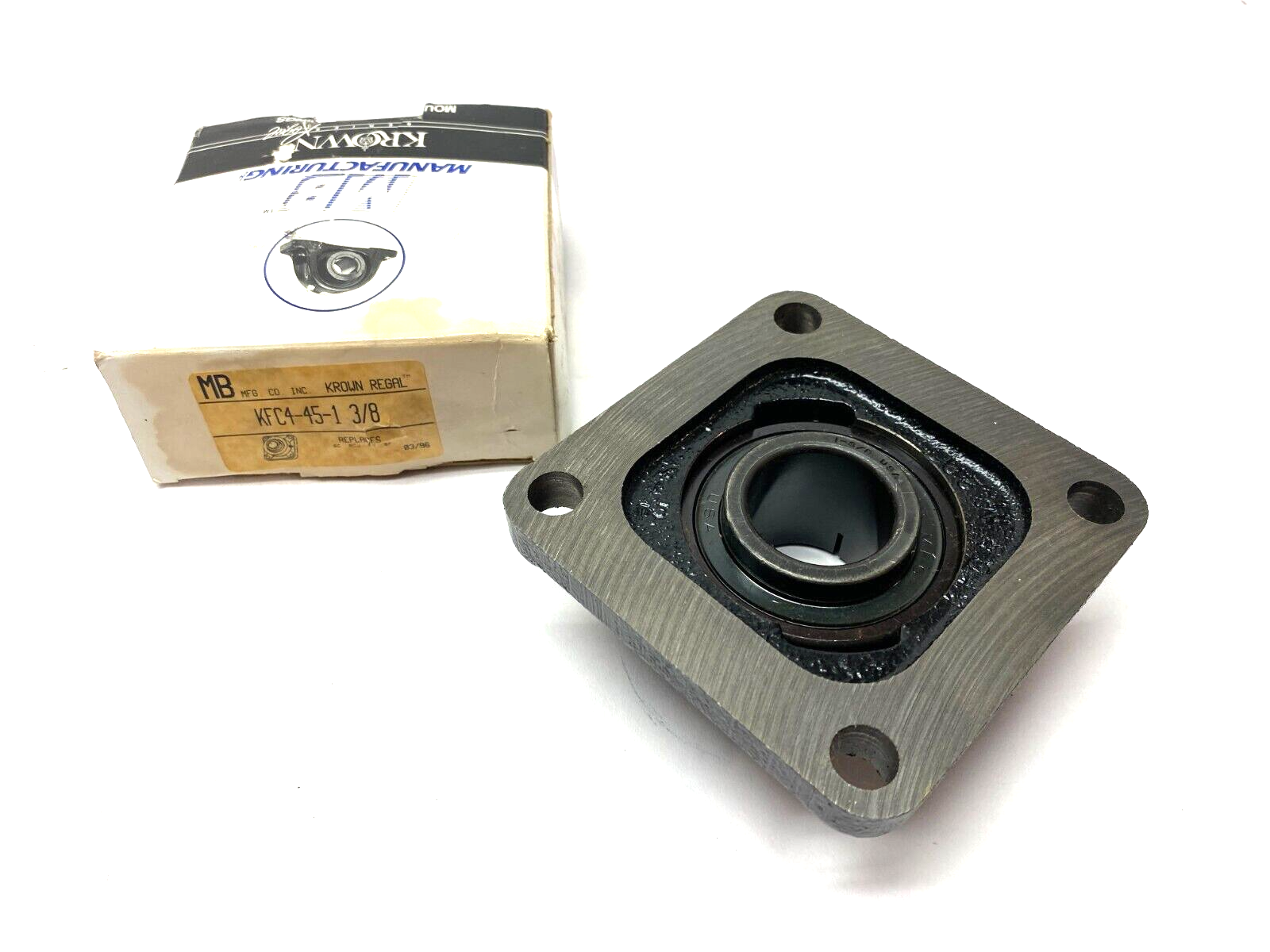 KFC4-45-1 3/8 | MB Mfg Krown Regal Surface Mount Flange Bearing 4-Bolt - New Other - Maverick Industrial Sales