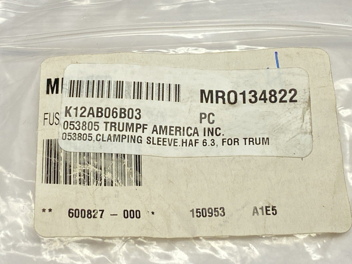 Trumpf 053805 Clamping Sleeve HAF 3.5 LOT OF 10 - Maverick Industrial Sales