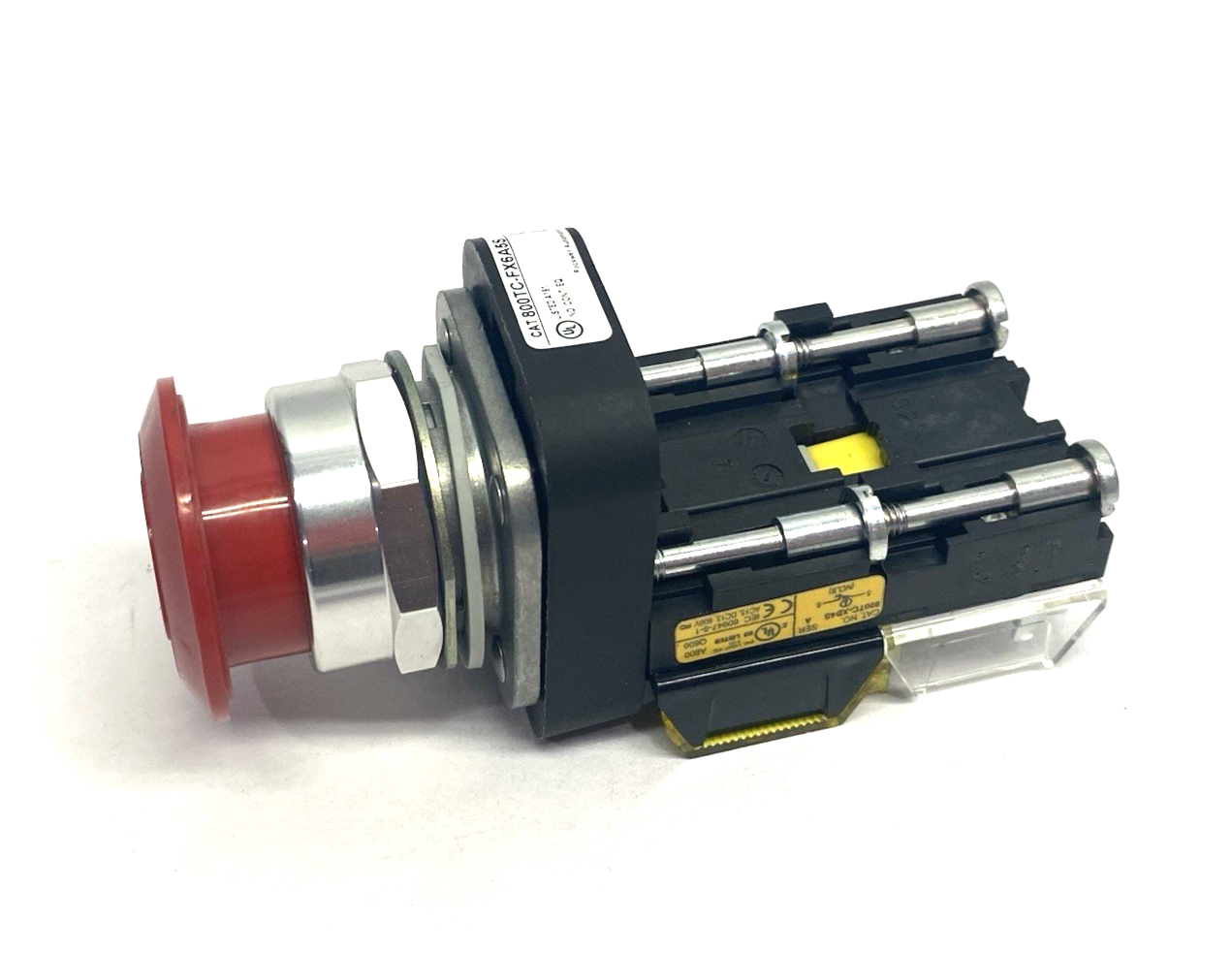 Allen Bradley 800TC-FX6A5S Ser. T Push-Pull Emergency Stop Button Mush Head - Maverick Industrial Sales