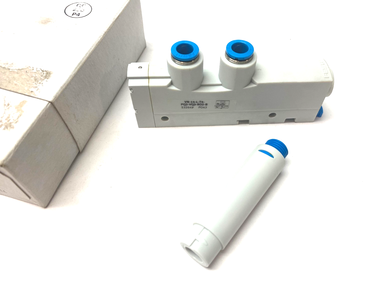 Festo VN-14-L-T4-PQ3-VQ3-RO2-B T-Shape Vacuum Generator 532649 - Maverick Industrial Sales