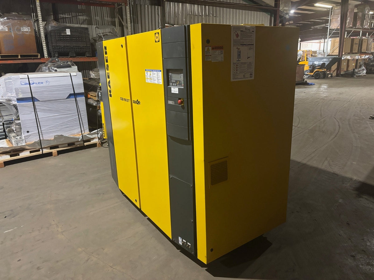 CSD 100 ST | 2021 Kaeser CSD100ST 100HP 494 CFM Rotary Screw Air Compressor ABT125 Dryer - For parts or not working - Maverick Industrial Sales