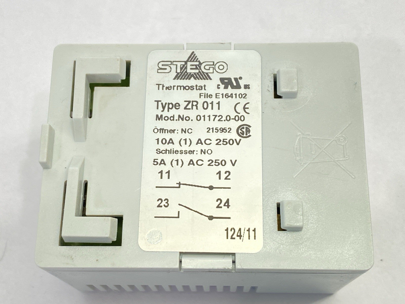 STEGO 01172.0-00 ZR011 Enclosure Dual Thermostat 10A 250V - Maverick Industrial Sales